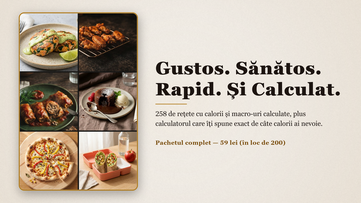 Gustos. Sănătos. Rapid. Și Calculat. 258 de rețete cu calorii și macro-uri calculate